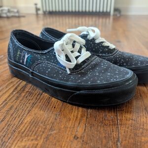 Vans Black Starry Canvas Sneakers